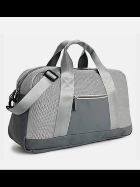 DSW Lightweight Unisex Duffle/Travel/Gym/Carry on Hand Bag, Gray